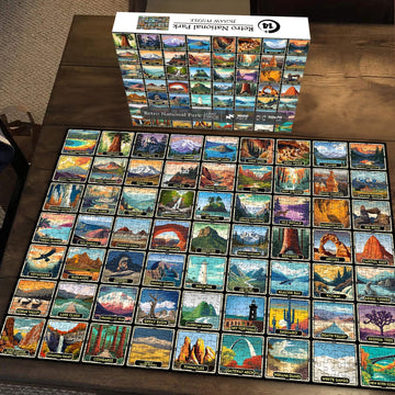 Retro National Park Puzzle 1000 pièces